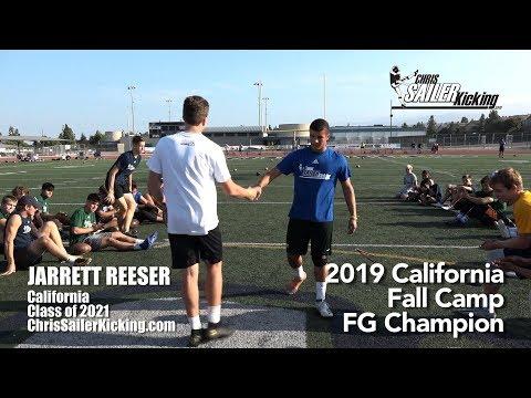 Video of 2019 Fall Camp FG Champion Chris Sailer