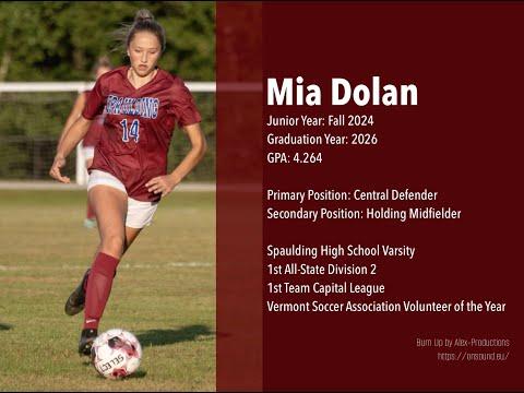 Video of Mia Dolan HS Varsity Soccer Highlights Junior Year Fall 2024