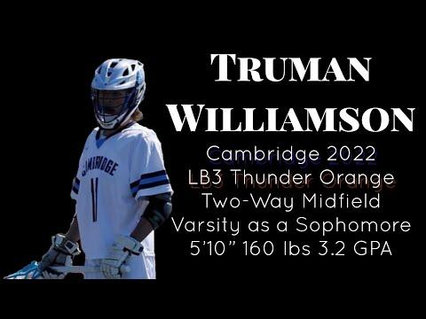 Video of Truman Williamson (class of 2022) 2020 highlights