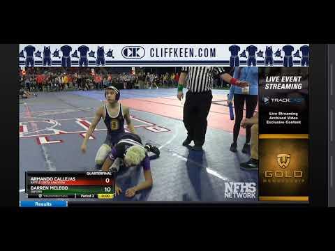 Video of 2019 MHSAA State Finals -Quarterfinal 112lbs 