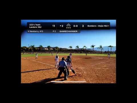 Video of Cali pitching #1