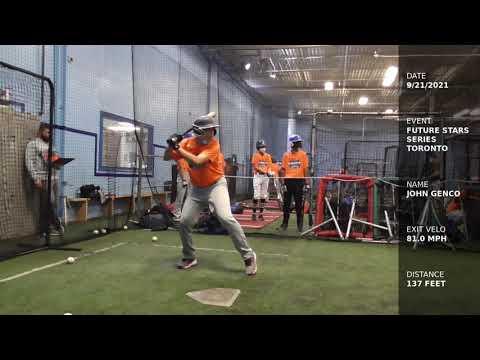 Video of Future Star Series Toronto Showcase - 91.6mph Exit Velo