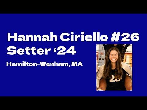 Video of Hannah Ciriello v Nantucket (Set 1)