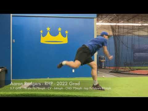 Video of Aaron Rodgers - RHP -2022 Grad 3.7 GPA - Pitching