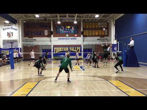 Video of #3 in Green Libero shirt 