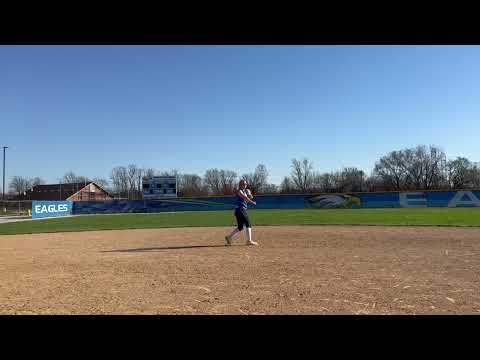 Video of Zoe Jeanes 2024 defense SS to 1B