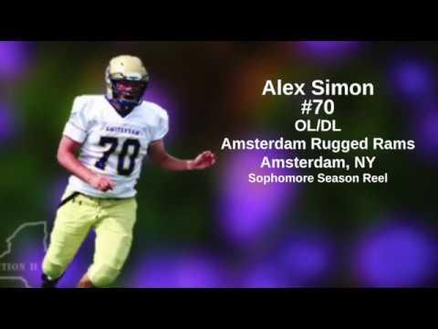 Video of Alex Simon #70 OL/DL (Class of 2022) Amsterdam Rugged Rams (Section II)