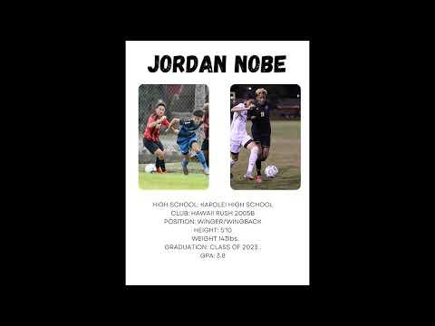 Video of Jordan Nobe | Winger/Wingback | Class of 2023 | Soccer Highlights