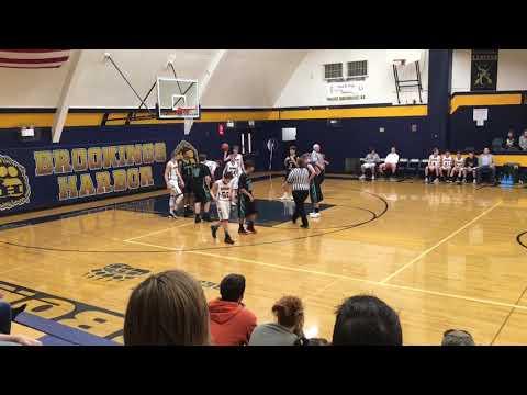 Video of St. Bernard’s VS Brookings Harbor (Peyton Smith black jersey #15)