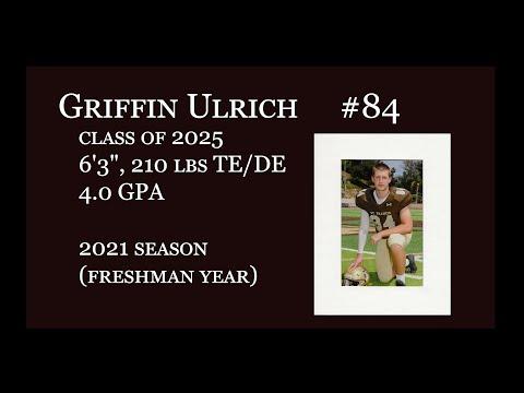 Video of Griffin Ulrich 2021 Season (class of 2025)