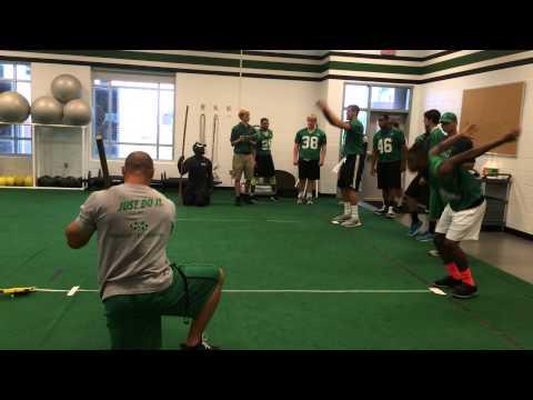 Video of Kyle Bundy #16, Granville HS, 9'10" Broad Jump at Marshall Elite Football Camp