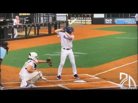 Video of July 4, 2024 line drive single to left field