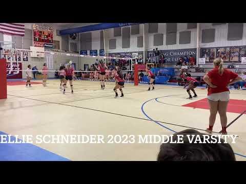 Video of Ellie Schneider 2023 Varsity Middle Blocker