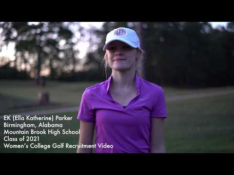 Video of EK (Ella Katherine) Parker Women's College Golf Recruitment Video Class of 2021