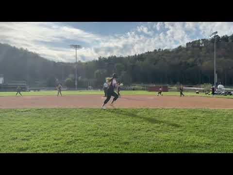 Video of Softball batting 