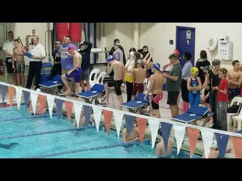 Video of 50 free short course yards 2/25/20