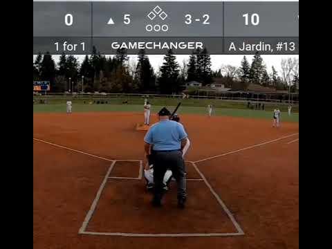 Video of Anna Jardin 2023 RHP - March 30, 2022.  Pitching VS 6A HOOD RIVER. 10-0 win