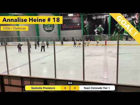 Video of Annalise Heine 2006 Defenseman