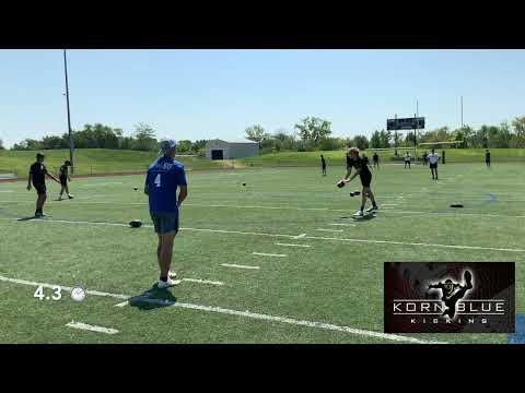 Video of Fab50 Kornblue Kicking-National Rank 12 Punter