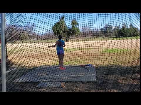 Video of Kiana Discus Practice Feb 2020