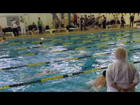 Video of 100 Breast @ NFLs.  1:08.56. Lane 3, took 1st and qualifies for Sectionals