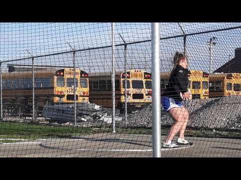 Video of Discus warm up, full rotation