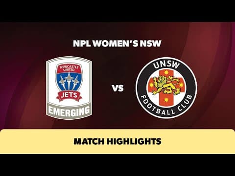 Video of Match Highlights - Emerging Jets v UNSW
