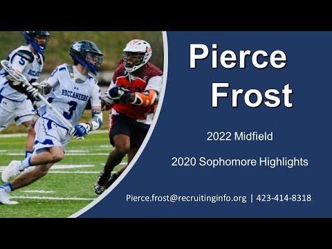 Video of Pierce Frost 2022  Sophomore highlights 2020