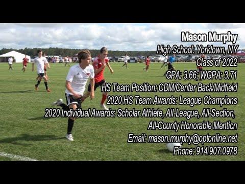 Video of Mason FC Somers Arsenal clips 02.2021 to 06.2021