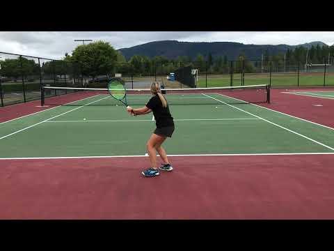 Video of Groundstrokes (V pattern)