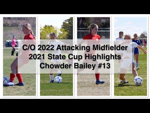 Video of State Cup Highlights - 1st Place Finish - 4 goals/7 Assists #13