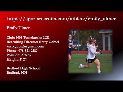 Video of Emily Ulmer 2021 Lacrosse Highlight Video 2020