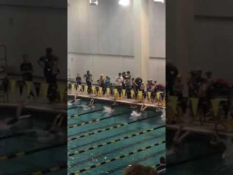 Video of I am fifth from the top lane and the one who wins. I was very young at this swim meet.