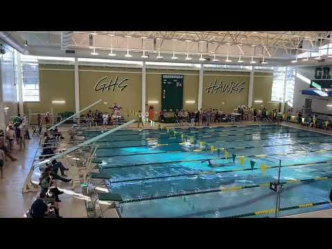 Video of High School 100 free 1:27