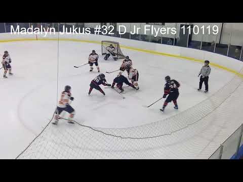 Video of Madalyn Jukus #32 D Jr Flyers U16AA Elite vs Brantford