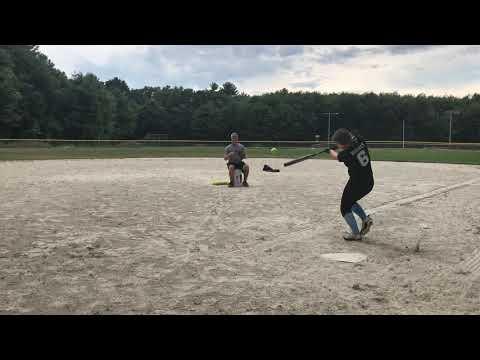 Video of Ashleigh Hughes - hitting, fielding, running - July 2020