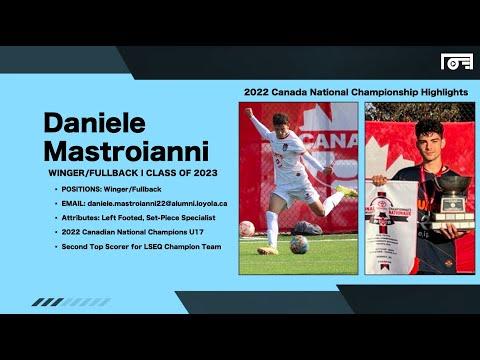 Video of Daniele Mastroianni 2022 U-17 Canadian Nationals