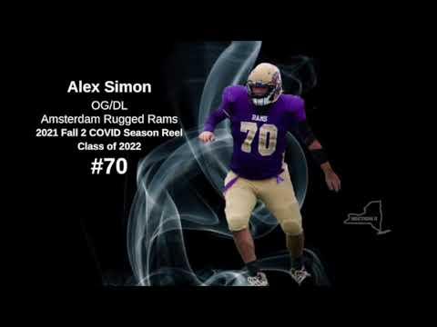 Video of Alex Simon #70 OL/DL Class of 2022 JR film