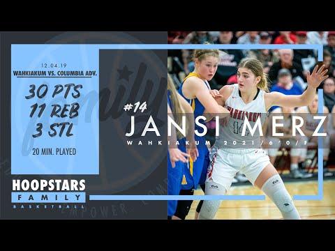 Video of Jansi Merz (Wahkiakum vs. Columbia Adventist