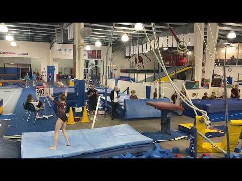 Video of Front handspring front vault -mock meet - December 2021