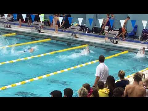 Video of 2017 400 free relay Long Course State Meet lane 2 anchor