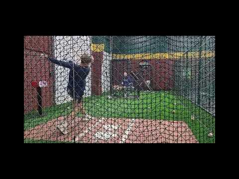 Video of Marcus Scales 2024 Catcher - Off Season work on increasing EVs 2/13/24