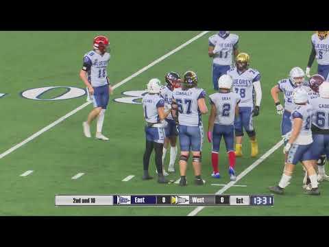 Video of Blue Grey All American Game (East Squad #67)