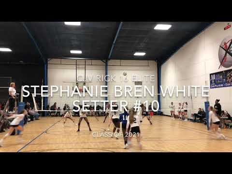 Video of Stephanie Bren White, Setter #10 Highlights 01/19