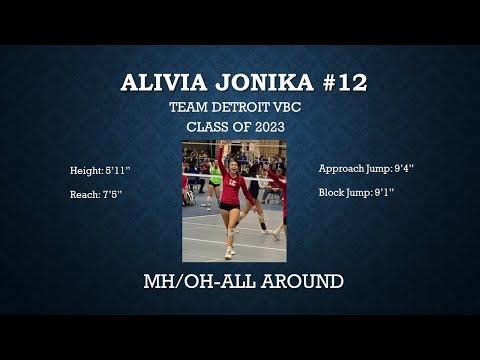 Video of Alivia Jonika 2022 club highlights 