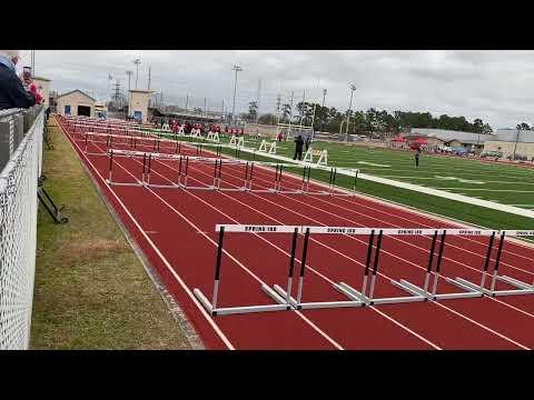 Video of Miguel Hall | 110mh 1st Place - PR 13.83 secs (3rd best in the Nation) | Spring ISD 02-12-22