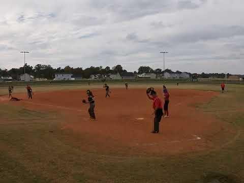 Video of Mikayla Mills - 2020 Pickoff at 3rd