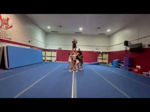 Video of Adriana Aguilar (Right Flyer, black shirt) Pyramids and Tossses