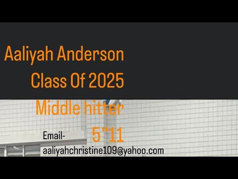 Video of Aaliyah Anderson, class of 25, MB,5’11