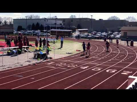 Video of Claire W 4x800 Purple Apr 10 2018